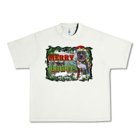 Pistachio merry and bright pitbull with farm Urban Heavy Tee - RanaPortraitStore