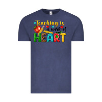 Vintage Denim teaching is a work of heart tbw Vintage Tee - texasbilliewilder