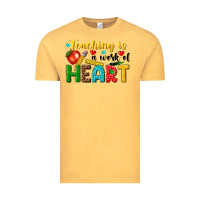 Vintage Mustard teaching is a work of heart tbw Vintage Tee - texasbilliewilder