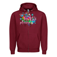 Burgundy beach please Zipper Hoodie - AdoDesignShop