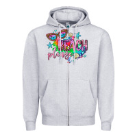 Heather Grey beach please Zipper Hoodie - AdoDesignShop