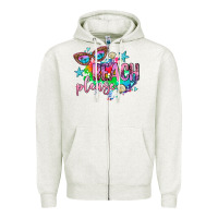 Oatmeal Heather beach please Zipper Hoodie - AdoDesignShop