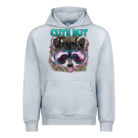 Heather Grey cute but feral Urban Hoodie - Artiststas