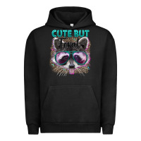 Pigment Black cute but feral Urban Hoodie - Artiststas