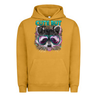 Pigment Peanut Butter cute but feral Urban Hoodie - Artiststas