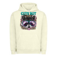 Pigment Pistachio cute but feral Urban Hoodie - Artiststas