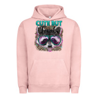 Pigment Salmon cute but feral Urban Hoodie - Artiststas