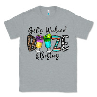 Heather Grey girl's weekend booze & besties Classic Tee - CowhideDigitalArt