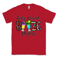 Red girl's weekend booze & besties Classic Tee - CowhideDigitalArt