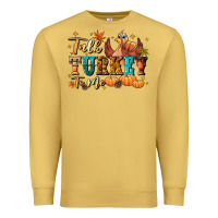 Antique Gold Talk turkey to me Premium Sweatshirt - NancyCooperArtShop