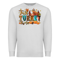 Dove Grey Talk turkey to me Premium Sweatshirt - NancyCooperArtShop