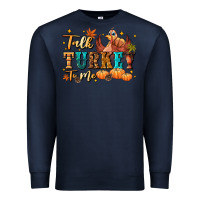Navy Talk turkey to me Premium Sweatshirt - NancyCooperArtShop