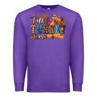 Purple Talk turkey to me Premium Sweatshirt - NancyCooperArtShop
