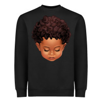 Black cute afro boy Heavyweight Sweatshirt - texasbilliewilder