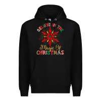 Black believe in the magic of christmas Premium Hoodie - MaliasSmallBusiness