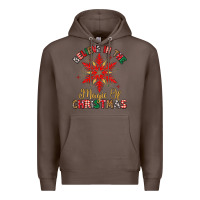 Coffee believe in the magic of christmas Premium Hoodie - MaliasSmallBusiness