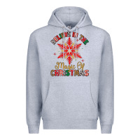 Heather Grey believe in the magic of christmas Premium Hoodie - MaliasSmallBusiness