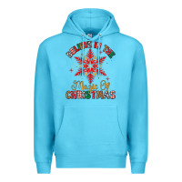 Ocean Blue believe in the magic of christmas Premium Hoodie - MaliasSmallBusiness