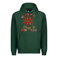 Sports Green believe in the magic of christmas Premium Hoodie - MaliasSmallBusiness