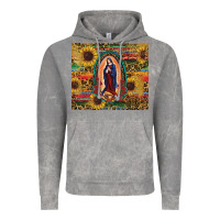 Cloud Rock sunflower serape lady of guadalupe Vintage Hoodie - RanaPortraitStore