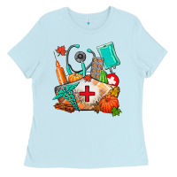 Baby Blue nurse  and fall Ladies Tee - AdoDesignShop