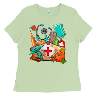 Matcha nurse  and fall Ladies Tee - AdoDesignShop