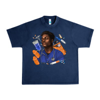 Navy afro man nurse Urban Heavy Tee - texasbilliewilder