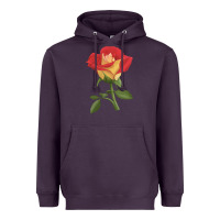 Plum Ketchup And Mustard Rose Heavyweight Hoodie - LillyAllenDesigns