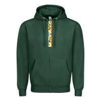 Sports Green pumpkin caffee Zipper Hoodie - BundleAndBundleShop