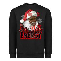 Black big nick energy afro santa Heavyweight Sweatshirt - RanaPortraitStore