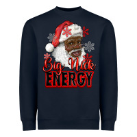 Navy big nick energy afro santa Heavyweight Sweatshirt - RanaPortraitStore
