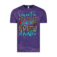 Cloud Purple i m not a hot mess i m a spicy disaster Vintage Tee - Zillion Design Studio