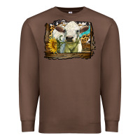 Chestnut charolais heifer with western background Premium Sweatshirt - LillyAllenDesigns
