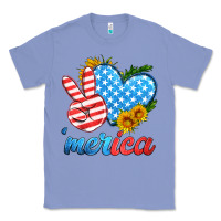 Colony Blue america with heart Classic Tee - HRA Design Shop