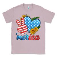 Lilac america with heart Classic Tee - HRA Design Shop