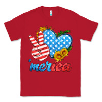 Red america with heart Classic Tee - HRA Design Shop