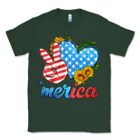 Sports Green america with heart Classic Tee - HRA Design Shop