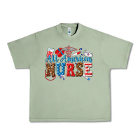 Oil Green all american nurse Urban Heavy Tee - texasbilliewilder