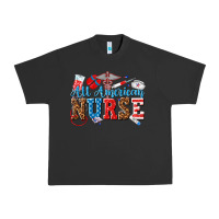 Pigment Black all american nurse Urban Heavy Tee - texasbilliewilder