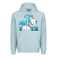 Blue Mist my first tooth with teeth Premium Hoodie - AdoDesignShop