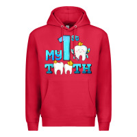 Cardinal my first tooth with teeth Premium Hoodie - AdoDesignShop