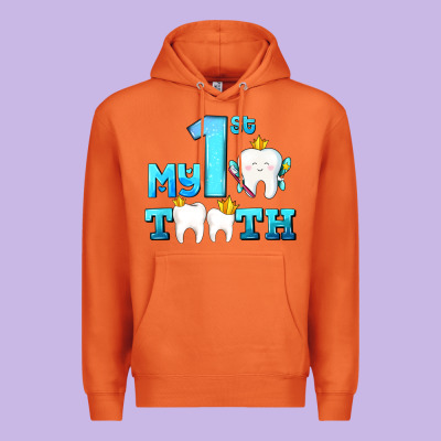 My First Tooth With Teeth Premium Hoodie Designed By Adodesignshop