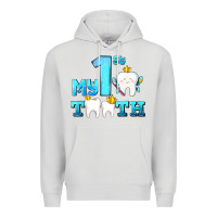 Dove Grey my first tooth with teeth Premium Hoodie - AdoDesignShop