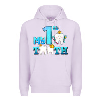 Lilac my first tooth with teeth Premium Hoodie - AdoDesignShop