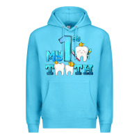 Ocean Blue my first tooth with teeth Premium Hoodie - AdoDesignShop