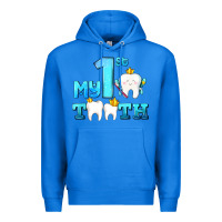 True Royal my first tooth with teeth Premium Hoodie - AdoDesignShop