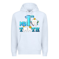 White my first tooth with teeth Premium Hoodie - AdoDesignShop