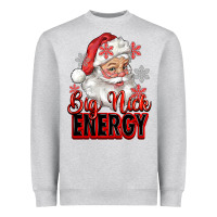 Heather Grey big nick energy santa claus Heavyweight Sweatshirt - RanaPortraitStore