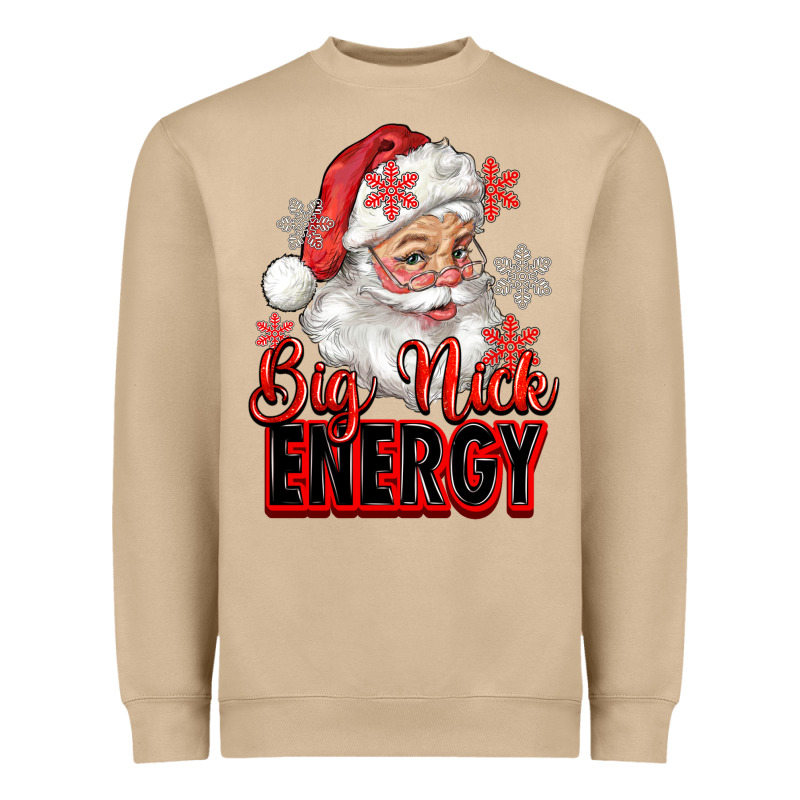 Big Nick Energy Santa Claus Heavyweight Sweatshirt by RanaPortraitStore | Teevron