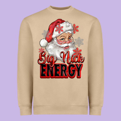 Heavyweight Sweatshirt big nick energy santa claus